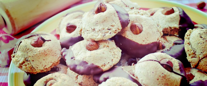 Chocolate-Dipped Hazelnut Cookies
